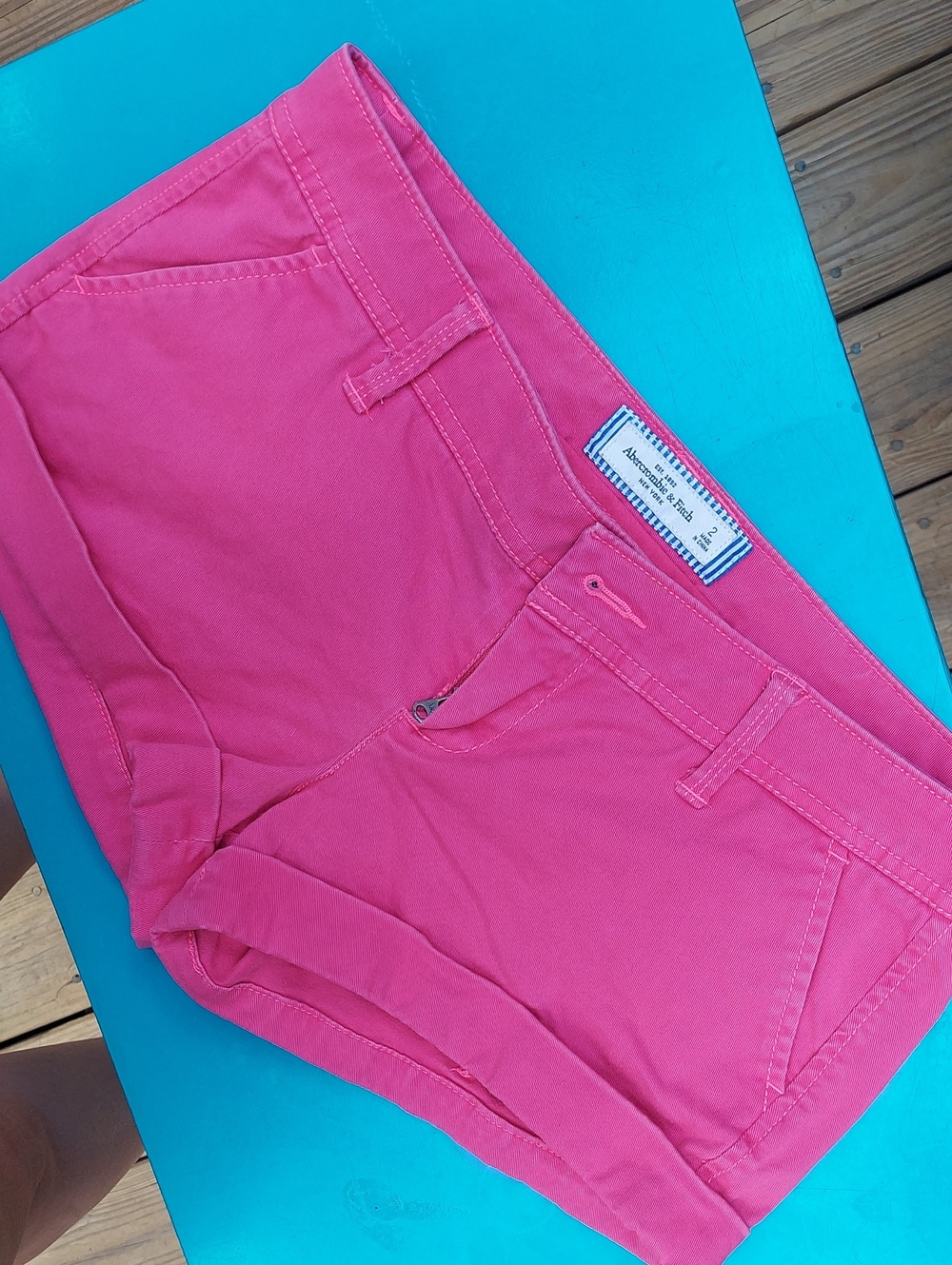 Abercrombie & Fitch Bright Pink Cotton Shorts